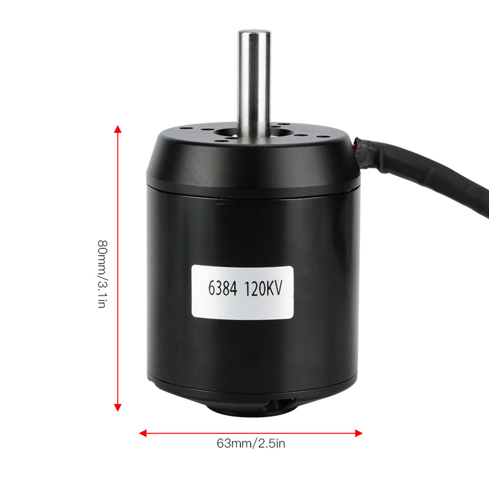 6384 120KV BLDC Outrunner Moto - 6384 Brushless Motor Sensored reseña y precio